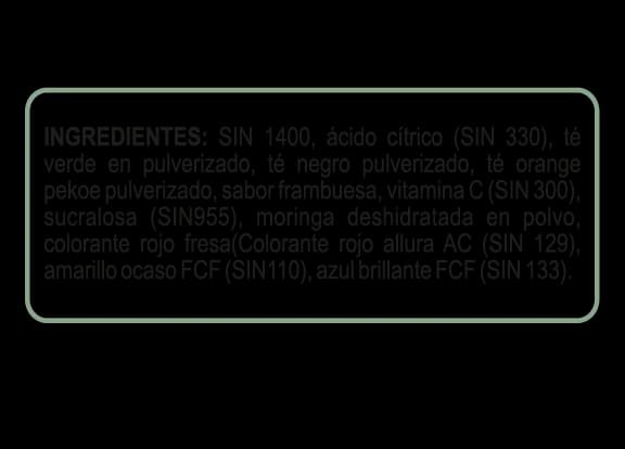 Información nutricional de Slime Tea